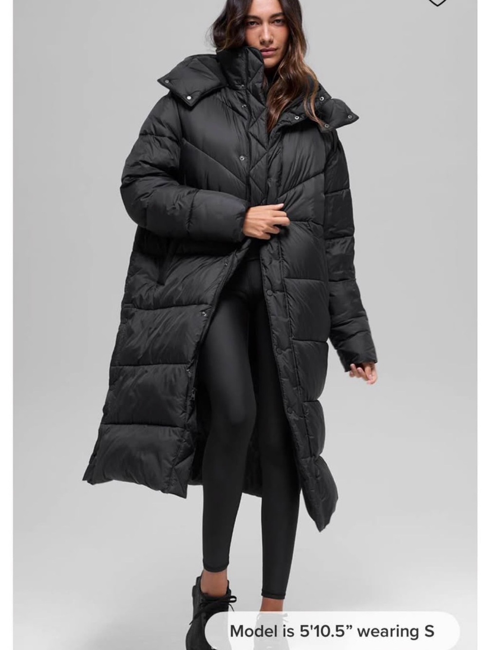 alo Gold Rush Puffer Trench - size Large - Picture 3 of 7